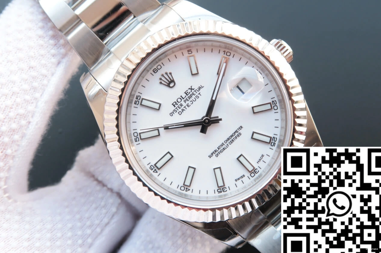Datejust EW White Factory Rolex M126334-0009 Dial 0311